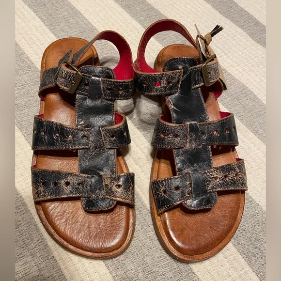 Bedstu Sue Sandal in Black Lux - Picture 8 of 11